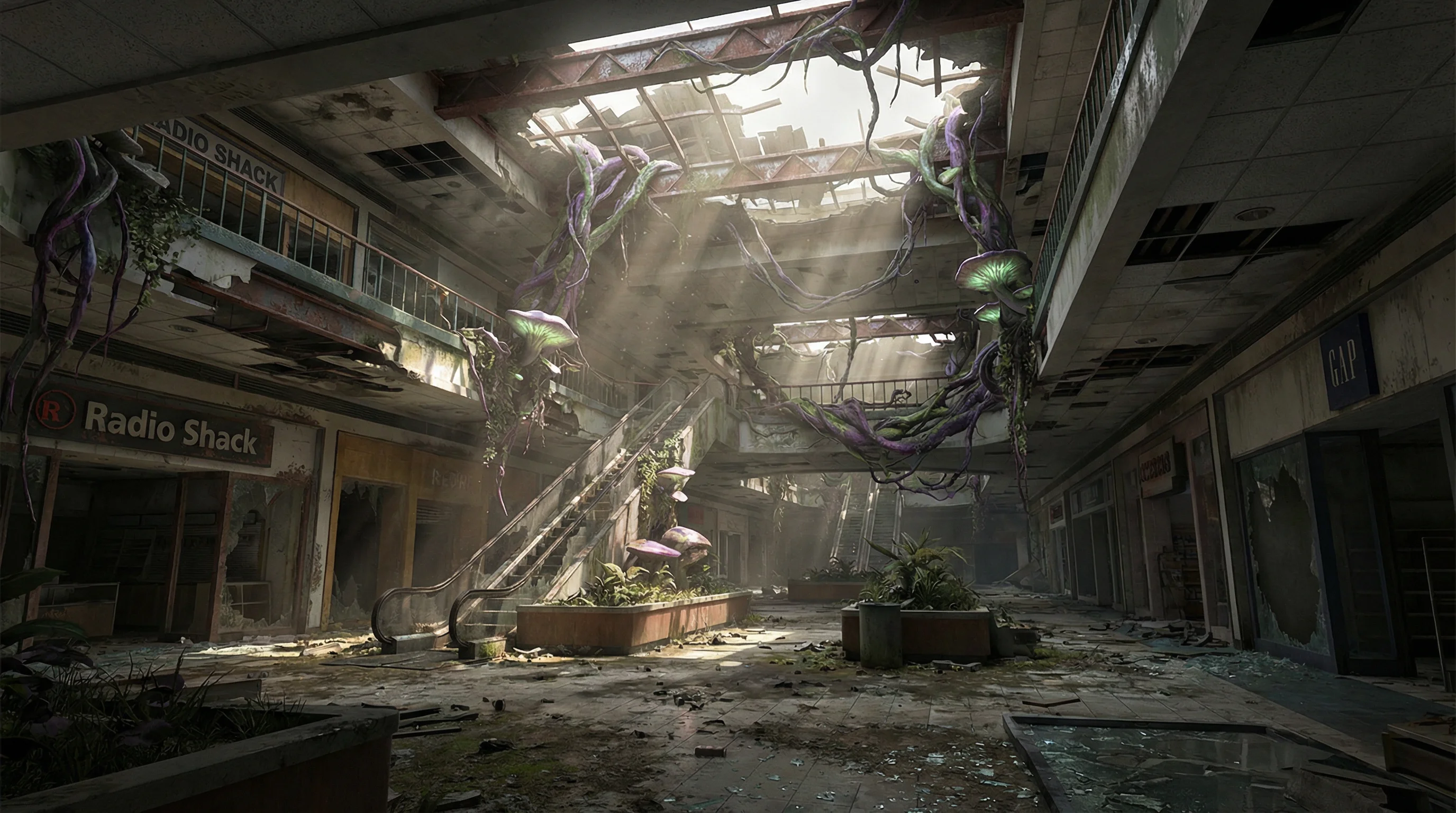 废弃商场探索记录，pg导航 拾荒路线